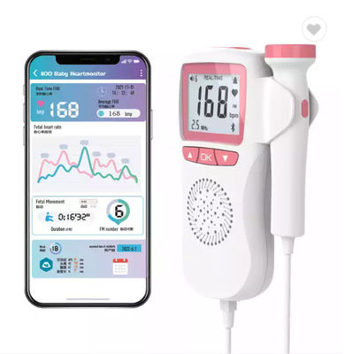 Pocket Doppler Fetal Portable Baby Heart Rate Monitor Ultrasonic Fetal Doppler