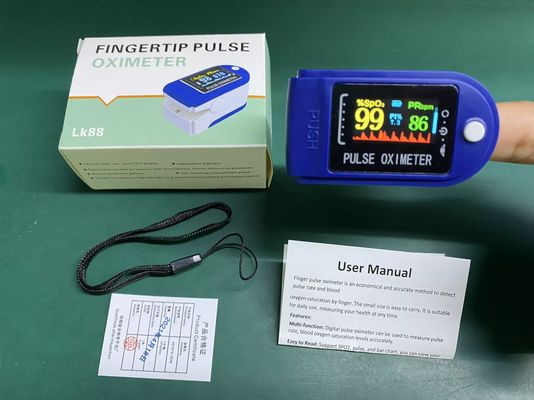 Warna Layar Led Digital Genggam Portabel Pulse Oksimeter Ujung Jari