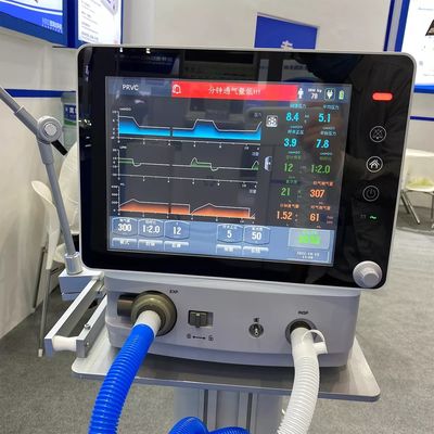 Peralatan Darurat Bedah Portabel Mesin Ventilator ICU Pernapasan Otomatis