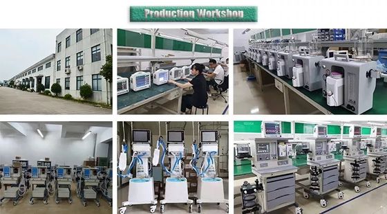Peralatan Darurat Bedah Portabel Mesin Ventilator ICU Pernapasan Otomatis