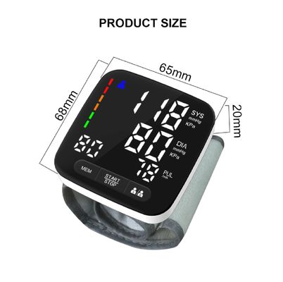 Monitor Tekanan Darah Pergelangan Tangan Digital Portabel Kesehatan Sphygmomanometer Akurat