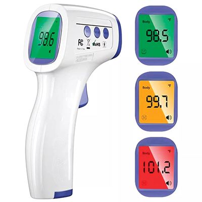 Pistol Termometer Suhu Digital Non Kontak Ideal Untuk Bayi Dewasa Demam Alarm Suhu Gun
