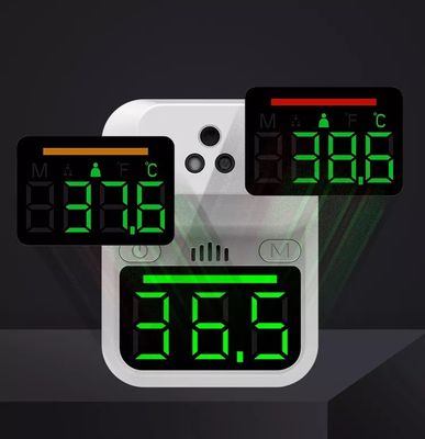 Non Contact LED Termometer Suhu Digital Wall Mounted Inframerah Dahi Tampilan Membaca Instan
