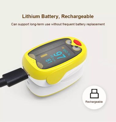 OLED Portabel Anak Anak Oksimeter Pulsa Neonatal Isi Ulang Oksimeter Pulsa Ujung Jari