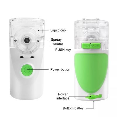 Mesin Nebulizer Portabel Ultrasonik Dapat Diminum Inhale Mesh Electric Ce Baterai AAA X 2 270g