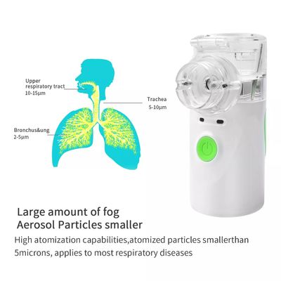 Mesin Nebulizer Portabel Ultrasonik Dapat Diminum Inhale Mesh Electric Ce Baterai AAA X 2 270g