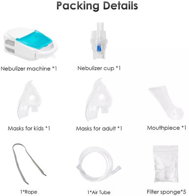 Mesin Nebulizer Portabel Asma CE Kompresor Medis Portabel OEM
