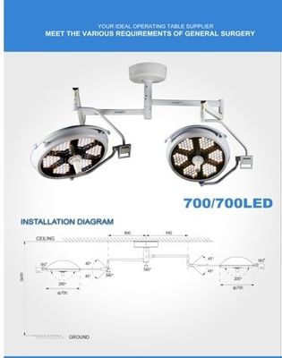 Lampu Operasi LED Tanpa Bayangan Dengan Lampu Kamera Ruang Operasi Lampu Medis