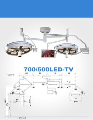Lampu Kepala Bedah LED Plafon Ganda Lampu Led Lampu Kepala Bedah Lampu Medis