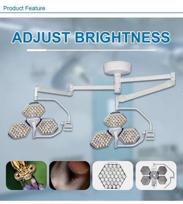 Sesuaikan Temperatur Warna Kelas Tinggi Lampu Bedah Tanpa Bayangan Lampu Plafon LED
