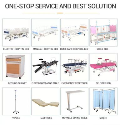 Tempat Tidur Rumah Sakit Perawat Homecare Manual Multifungsi Dengan Toilet
