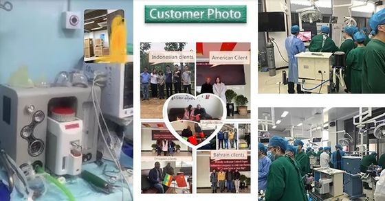 Dua Mesin Anestesi Tipe Trolley Vaporizer Dengan Pengukur Aliran Mekanik 5 Tabung
