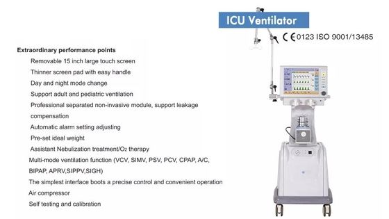 Rumah ICU Ventilator Mesin Respirator Darurat Mesin Pernapasan Rumah Sakit
