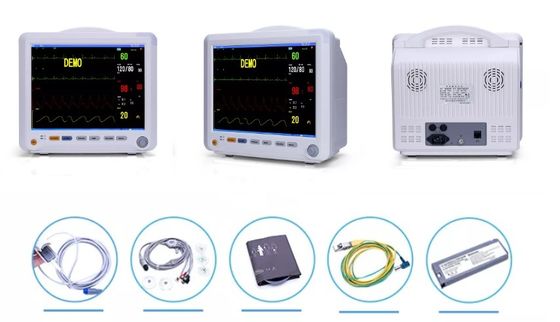 Monitor Pasien Multiparameter 12 Inci ETCO2 SPO2 Monitor EKG Multi Parameter Monitor ICU