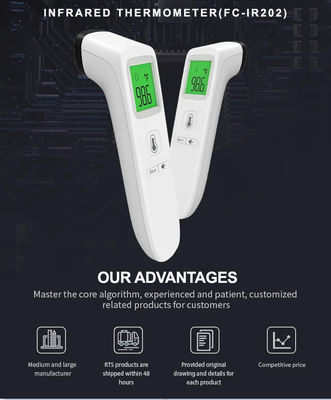 CE Fever Head Temperature Dahi Digital Infrared Thermometer Tubuh Non Kontak