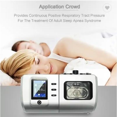Mesin Bipap Sleep Apnea Auto Mesin CPAP Plastik Ce Grey Untuk Rumah