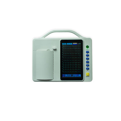 6 saluran Mesin EKG Elektrokardiografer Layar sentuh