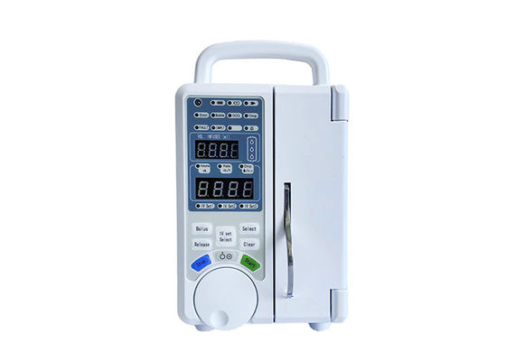 CE ISO Pompa Infusi Cairan Medis Dengan Alarm Visual Suara Pompa Infusi Volumetrik