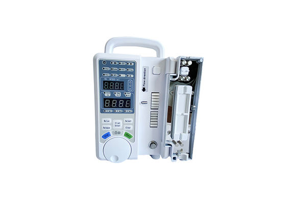 CE ISO Pompa Infusi Cairan Medis Dengan Alarm Visual Suara Pompa Infusi Volumetrik