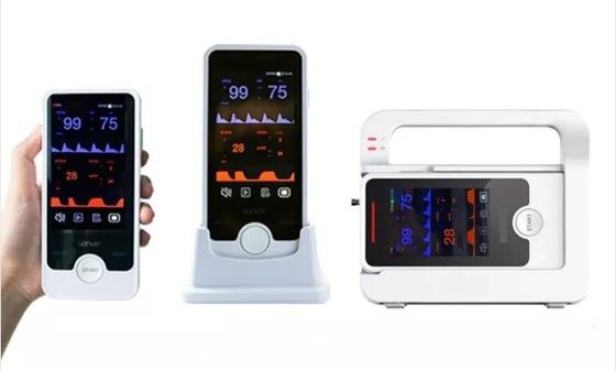E4 Portable NIBP Vitals Monitor Monitor Pasien Multi Parameter Untuk Samping Tempat Tidur Rumah Sakit