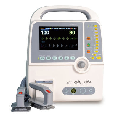 Defibrillator Eksternal Otomatis Bifasik Medis Defibrillator AED Dengan Monitor